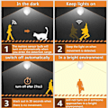 Miniatyrbilde 2 av 5: 4 stk. E27 LED bevegelsessensor pære LED lampe PIR sensorlys 9W (FMY)
