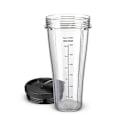 Miniatyrbilde 4 av 5: Blender Reservedeler for Ninja SS101 24 Oz Miksekopp med Lekkasjesikre Lokk Tynn Bunndesign BPA-fri Miksekopp for SS100 SS101 SS300 (FMY) as the picture 1pc
