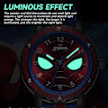 Pikkukuva 3 / 5: Spiderman Cool Luminous Rannekello Lapsille Vedenkestävä Analogiset Kellot Pojat Tytöt Unisex Lapset Uusivuosilahja (FMY) Blue Red