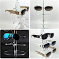 Miniatyrbillede 3 af 5: 5 par solbrillerholder, solbriller stativ plastik solbriller display transparent briller stativ flere par til solbriller show  (FMY)