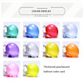 Miniatyrbillede 3 af 3: 100 stk Balloner Tykke Latex Balloner Runde Ballon Latex Balloner Lyse Farver Ballon 100 Latex Ballon (FMY)