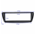 Miniatyrbilde 4 av 5: 1 Din Bilstereo Radio Fascia Panel Plate Trim Kit Ramme for C1 for Ab for 107  (FMY) black