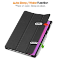 Miniatyrbillede 3 af 5: Til Lenovo Yoga Tab Plus Etui Anti-Drop Læder Stand Tablet Cover - Grå (FMY) Multicolor Black
