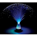 Miniatyrbilde 5 av 5: LED Fiberoptisk Lampe, LED Fargerik Skiftende Fiberoptisk Fontene Nattelys med Krystallbase, Multifarget Atmosfærisk Sengbordlys (FMY) 7 Color Rechargeable