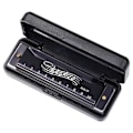 Miniatyrbild 1 av 5: Harmonika i C-tonart, 10-håls Blues-Harp Diatonisk Harmonika 20 Toner Munspel  (FMY) Black