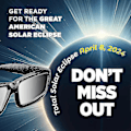 Miniatyrbild 3 av 5: Solförmörkelseglasögon (2-pack) 2024 CE- och ISO-certifierade säkra glasögon för direkt solvisering NASA-godkända 2024 (FMY)