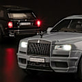 Miniatyrbillede 5 af 5: 1:32 Rolls Royce SUV Cullinan Legetøjsbil i Metal med Lydeffekter og Lys - Samleobjekt til Børn (FMY) Gray
