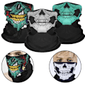 Miniatyrbild 5 av 5: Halloween Mask Skräck Skelett Hakmask Skelett Performance Party Utklädnad Riktiga CS Masker(FMY) army green