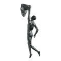 Miniatyrbilde 5 av 5: Klatrefigur Skulptur Veggdekorasjon Bakgrunn Vegg Utendørs Sport Dekorasjon Kunst Kreativ Henge Klatre Statue (FMYED) A