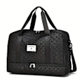 Miniatyrbilde 1 av 5: Luksuriøs Oversized Duffel Bag - Stilig & Slitesterk med Vanntett Rom, Multifunksjonell Bære, Tørr/Vått Separasjon & Praktisk Sidelomme (FMY) Black