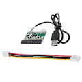 Miniatyrbilde 3 av 5: 1.44mb 3.5-tommers diskettstasjon kontakt 34 pin til USB-kabeladapter PCB-kort, USB-disk til diskett A (FMY)