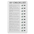 Pikkukuva 1 / 5: Memo-muovitaulu Rv-tarkistuslista/Omat askareeni/Muistutus vanhustenhoidosta (FMY) RV Checklist