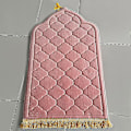 Miniatyrbillede 1 af 5: Flannel Bønnemåtte Tilbedelse Tæppe Tilbedelse Præget Tæpper  (FMY) Pink