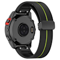 Miniatyrbilde 1 av 5: Urklokkebånd i svart spenne med dobbel farge for Garmin Tactix 7 Pro/Fenix 7X/6X/6X Pro/5X Plus 26 mm (FMY) Black Garmin Tactix 7 Pro