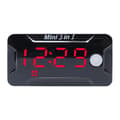 Vattentät Digital Klocka & Termometer & Spänningsvoltmeter Motorcykel (FMY) Red