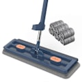 Miniatyrbilde 1 av 5: Gulvrengjøringsmopp Håndfri Klemmopp Hjemmerengjøring Mikrofiber Roterende Mopp Gulvvaskekost (FMY) Navy Blue