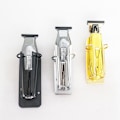 Miniatyrbild 5 av 5: 2-pack väggmonterad hållare för hårtrimmer, förvaringsställ för elektriska hårtrimmers för frisörverktyg (FMY) silver