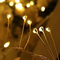 Miniatyrbillede 5 af 5: Batteridrevet Kobbertrådsguirlande med Feelygter 100/200 LED'er Feelygter Klynge Fyrværkeri Lysstreng til Have Julepynt (FMY) warm white 6M 200LED