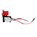 Miniatyrbillede 1 af 5: Sort justerbar Cw/ccw elektrisk boremaskine afbryderkontakt 7.2v-24v Dc afbryder (FMY) Black