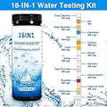 Miniatyrbillede 2 af 5: 16 i 1 Drikkevand Test Kit 100PCS Vand Test Kit til Drikkevand Brønd Vandhane Hjem Vandkvalitet Test Strips til Bly PH Klor Har (FMY)