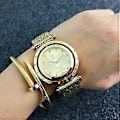 Miniatyrbillede 2 af 4: Dames Rotatable Casual Ur  (FMY) rose gold