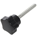 Miniatyrbilde 1 av 5: 6 stk M6 X 50 mm låsende stjerneformet plasthode mannlig gjengeknappgrep  (FMY)