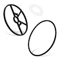 Miniatyrbild 3 av 5: Passar för flervägsventildelar Pool och Spa reservdelar O-ring Packning Rebuild Kit O-ring  (FMY) Black White
