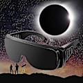 Miniatyrbild 1 av 4: Premium Eclipse-glasögon, AAS-godkända solglasögon 2024, HD-film, skarp solbild (FMY)