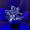 Miniatyrbillede 3 af 5: Anime LED Lys SK8 The Infinity Reki X Langa til Soveværelses Dekoration Natlys Børnefødselsdagsgave Manga Værelse Skrivebord 3D Lampe, 16 Farver, med Fjernbetjening (FMY)