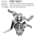 Miniatyrbillede 4 af 5: Vorwerk Thermomix Tm31 Reservedelskniv - Reservedel (FMY)
