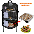 Pikkukuva 4 / 5: Kylmäsavustaja BBQ-grilliin, ruoanlaittotyökalu, mini-savustaja (FMY) Silver one size