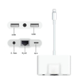 Miniatyrbillede 2 af 5: Lyn til Rj45 Ethernet Lan kablet netværksadapter 5 i 1 Usb Otg Lan Rj45 Ethernet 3,5 mm højhastighedskonverter (FMY)