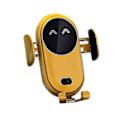 Miniatyrbilde 4 av 4: Smart Bil Trådløs Lader Telefonholder Smart Automatisk Sensor Biltelefonholder (FMY) Yellow