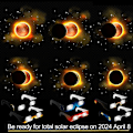 Miniatyrbillede 2 af 5: 6 Pak Solformørkelsesbriller, CE&ISO Certificerede Eclipse Briller til Solvisning, Optisk Kvalitet Sikre Briller til Direkte Solvisning (FMY) C