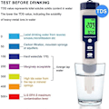 Miniatyrbild 2 av 5: Pool Salt Tester, Digital Salinitetsmätare, Hög Noggrannhet 5 I 1 Salinitetstestare för Saltvatten, IP67 W (FMY) As Shown