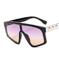 Miniatyrbild 5 av 5: Solglasögon - styck Solglasögon Trendiga Fyrkantiga Solglasögon Metallram (FMY) C6 pink frame