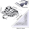 Pikkukuva 2 / 4: Cowboy-hattu Western Cowgirl Hat Bandanna Lasit Unisex Cowboy Hat Puku Cosplay-mekko Juhla-asusteet  (FMY) Black Hat*Glasses*Square Towel