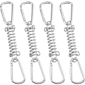 Miniatyrbilde 1 av 5: 4 stk. Spentelletninger i rustfritt stål, spentelletninger for markisemontering, spenne med 4 spiralfjærer (FMY)