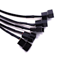 Miniatyrbillede 3 af 5: 15-pins SATA til 5 Fan Adapterkabel SATA til 3-pins/4-pins PMW PC Kabinet Fan Strøm Adapterkabel, Køling (FMY)