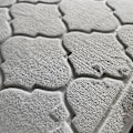 Miniatyrbillede 4 af 5: Flannel Bønnemåtte Tilbedelse Tæppe Tilbedelse Præget Tæpper  (FMY) White