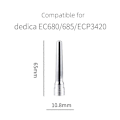 Miniatyrbillede 2 af 5: Dampdysespids til Dedica EC680/EC685, EC9335, ECP3420, ECO310, Mælkeskum Indertube, Plet (FMY) Silver
