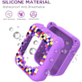 Pikkukuva 3 / 5: Silikonikotelo Bitzees-interaktiiviselle digitaaliselle lemmikkieläimelle, suojaava nahkainen hihna Bitzee-virtuaalisille elektronisille lemmikkieläintarvikkeille (FMY) Purple