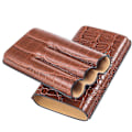 Miniatyrbillede 2 af 4: Læder Cigar Etui Bærbar Cigar Humidor Rejse Humidor Kasse (FMY)