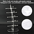 Miniatyrbillede 2 af 5: 5 par solbrillerholder, solbriller stativ plastik solbriller display transparent briller stativ flere par til solbriller show  (FMY)