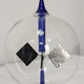 Miniatyrbillede 5 af 5: 4 Blade Roterende Glas Vindmølle Solcelledrevet Crookes Radiometer Lysmølle/Pædagogisk Undervisning S (FMY) A1