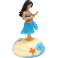 Miniatyrbild 2 av 5: 1 st Hawaiian Dancer Bilinredning Solcells Dansande Gunga Leksak Hawaiian Hula Instrumentbräda Dockan (FMY)