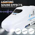 Miniatyrbilde 2 av 5: NY Elektrisk Universal Simulering Høyhastighetstog Harmony Tog Lekegave For Barn Helt Ny (FMY) three carriages