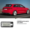 Miniatyrbild 2 av 5: Bil LED-skyltnummerplatta Ljuslampa Vit För - A3 S3 8p A4 B6 B7 A5 A6 4f Q7 A8 S8 C6  (FMY)