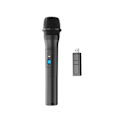 Miniatyrbilde 5 av 5: Trådløs mikrofon, universell håndholdt høyttaler for sang, karaoke, tale, bryllup (FMY) Black