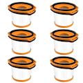 Pikkukuva 1 / 5: 6 kpl suodattimia Shark Wandvac System WV360 WS620 WS630 WS632 -varsi-imureille (FMY) 39 Plastics